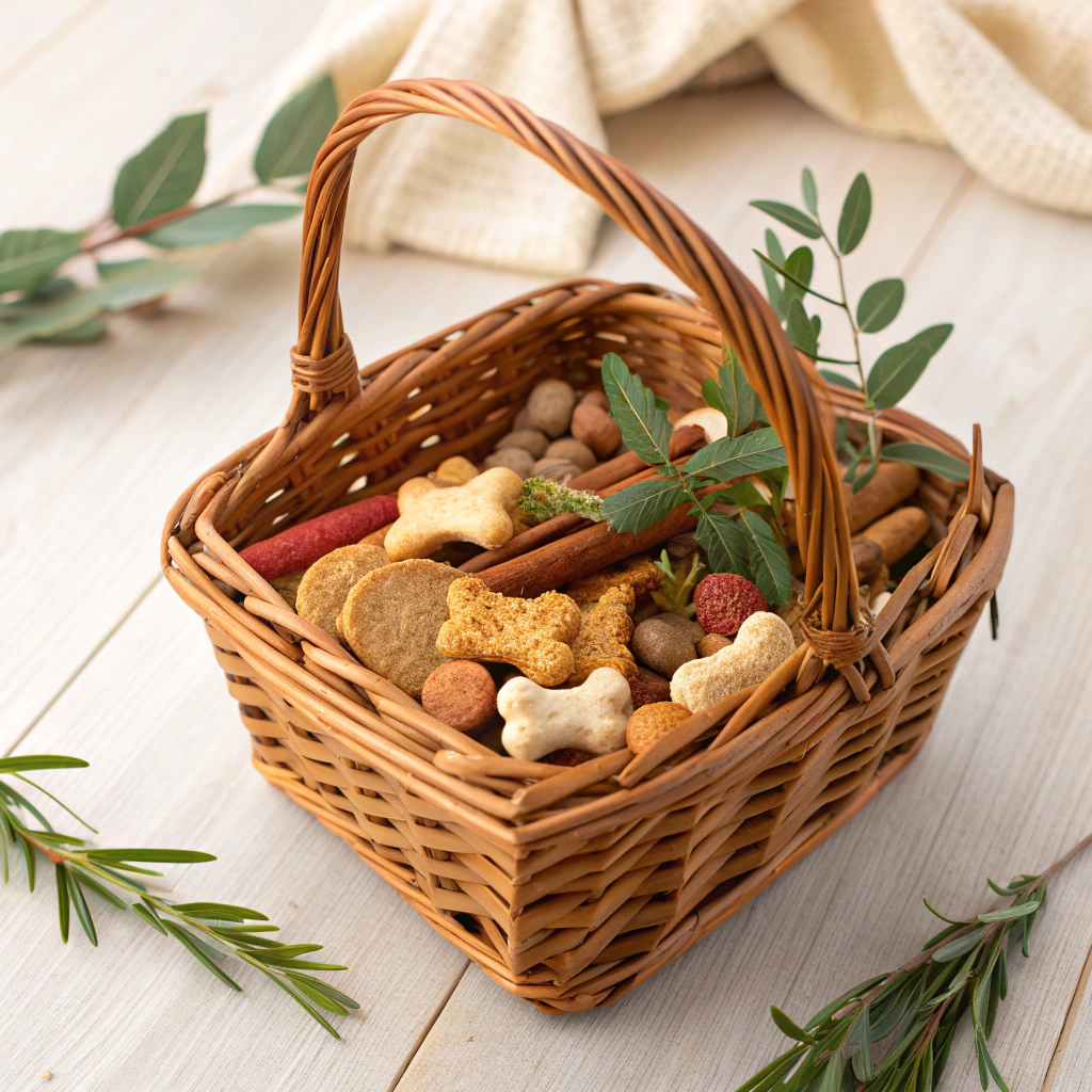 Curated box of natural dog treats and chews